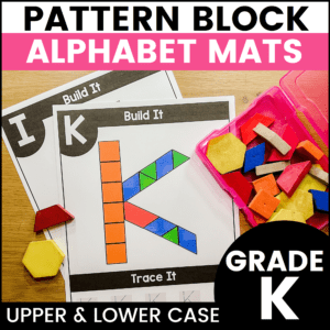 alphabet pattern block mats