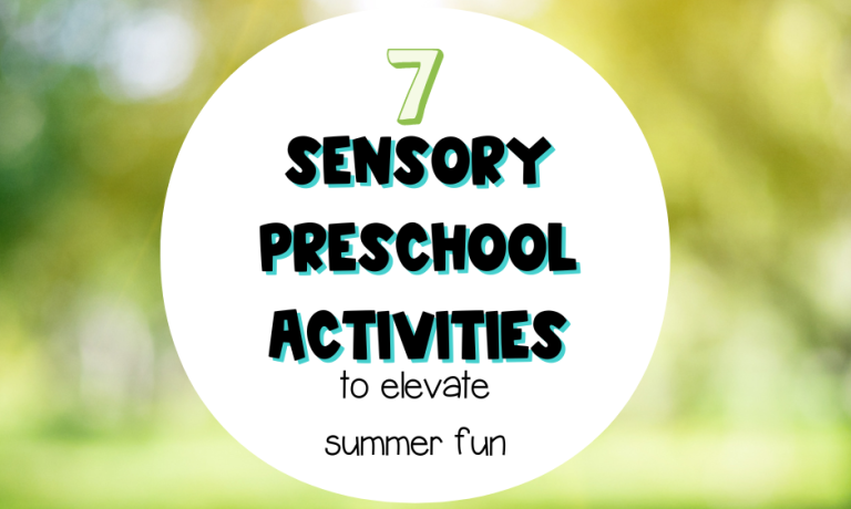 Sensory preschool activities